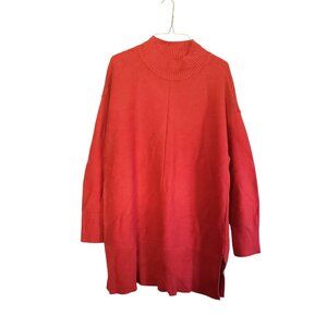 Talbots Red Mock Neck Sweater Size 2x Holiday